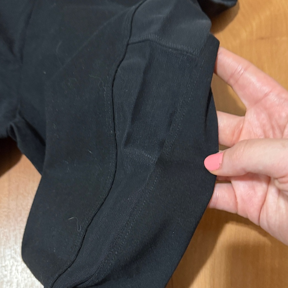 PINK Victoria's Secret Black Leggings with White Logo - Picture 6 of 7